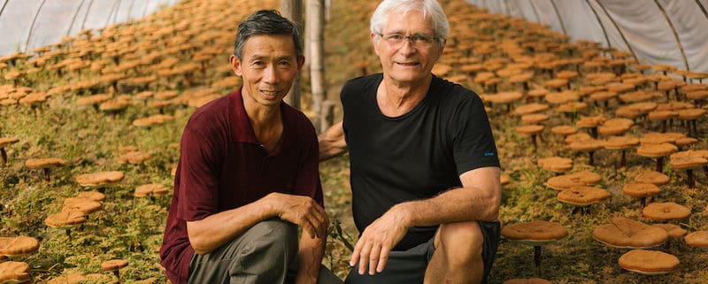 Jeff Chilton with Reishi Mushroom Farmer